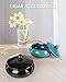 Ceramic Ashtray with Lids Cigar Accessories Outdoor Windproof Ashtrays for Cigarettes Ash Tray Gift for Men Dad Husband Boyfriend Home Ashtrays for Patio, Indoor, Outside, Office Decoration (Black)