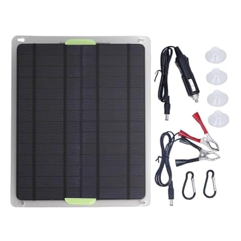 Zestaw Paneli Słonecznych 20 W 12 V, Panel ładowania Słonecznego Panel Słoneczny Ładowarka Samochodowa Ładowarka Podtrzymująca dla Samochodów Łódź Motocykl Motoryzacja RV Dom Off System Sieciowy