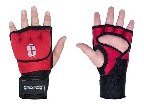 One Sport , Luva De Sparring Adulto Unissex, Vermelho (Red), Pequeno