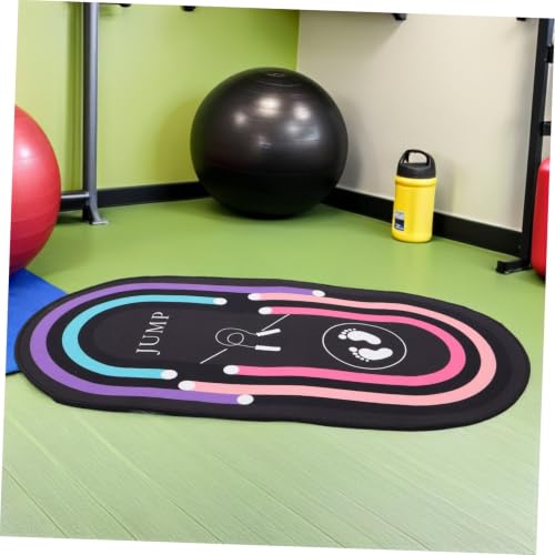 Alfombrilla para cuerda de saltar ovalada antideslizante de 31.5x19 pulgadas miniatura 6