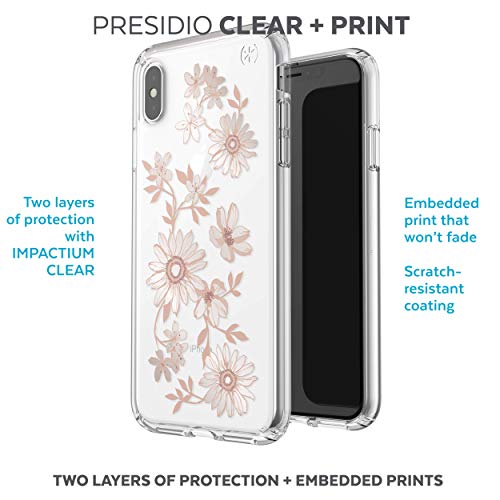 Coque iPhone XS Max Speck Presidio Clair Protection Rigide Transparente à Motif - 2