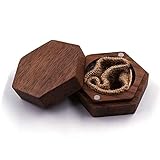 Nota: Solo caja de anillos de madera, sin anillos. 
