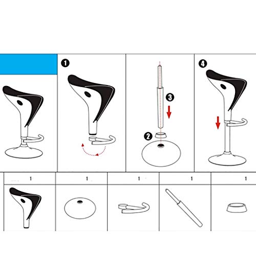 Acquire Bar Stools Counter Height Adjustable Bar Chairs Of Swivel Bar Stool Kitchen Counter Stools Dining Chairs (Color : Red) #TOP4