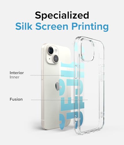 Image of Ringke Fusion Design Compatible with iPhone 15 Case Cover Hard Graphic Designed Back Soft Flexible TPU Bumper Scratch Resistant Natural Form iPhone 15 Back Cover - Jeju