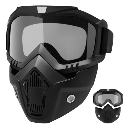 Mask with Detachable Goggles for Cutting