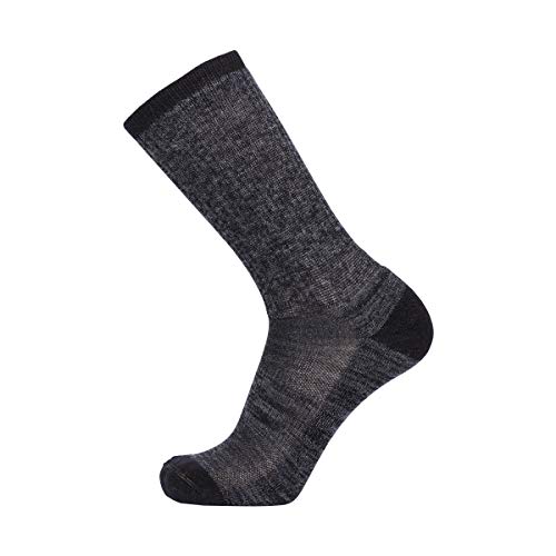 Pacote com 4 meias femininas de lã de merino para caminhadas e trilhas da EnerWear, Dark Grey/Grey S