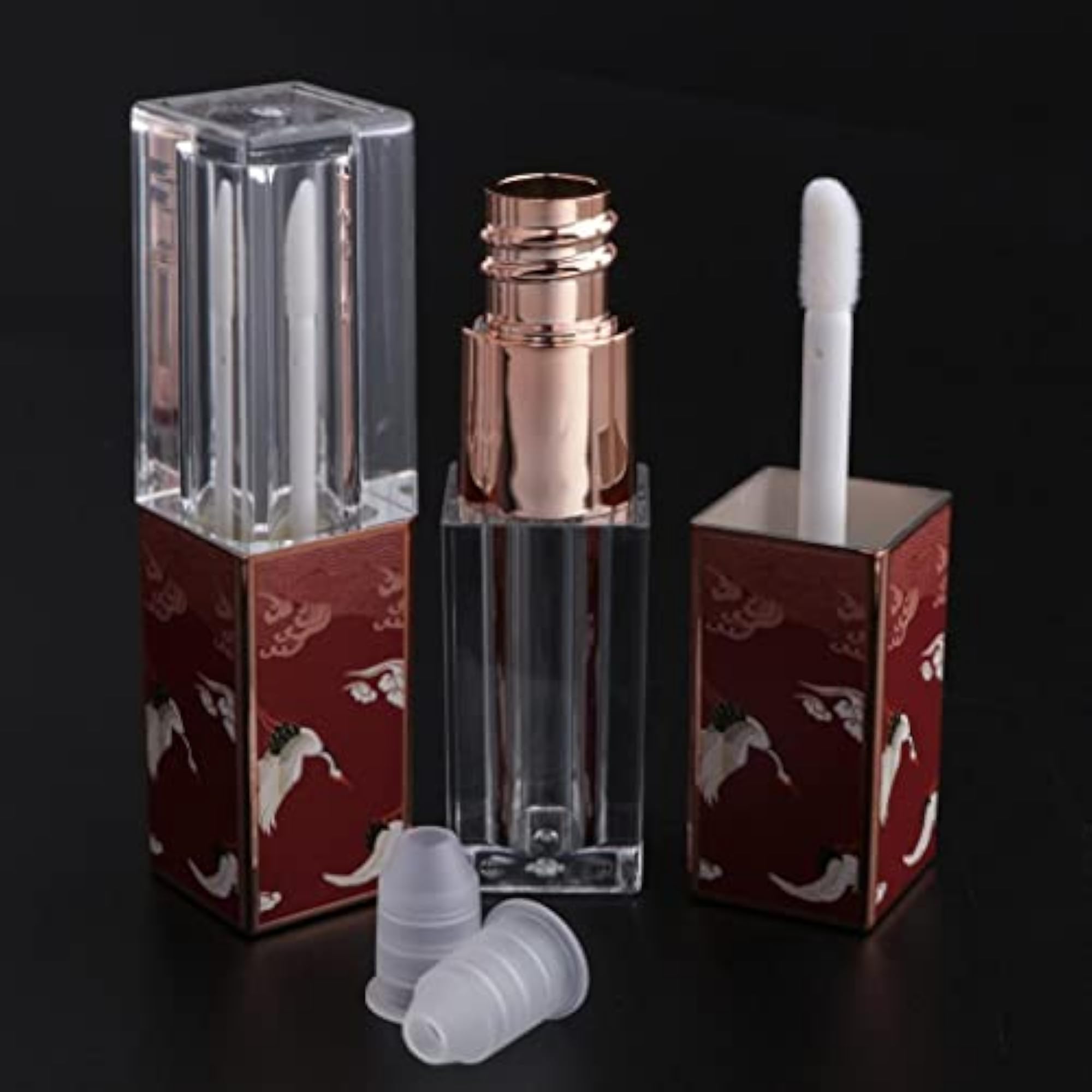 2x Empty Lip Gloss Tubes for DIY Cosmetics