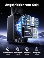 UGREEN Nexode USB C Ladegerät 65W GaN Netzteil 3-Port PD Charger 60W PPS kompatibel mit MacBook Pro/Air, iPhone 17 Pro Max/16/15, iPads, Galaxy S24 Ultra/S23/S22(Schwarz) – Ansicht 6