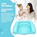 Cehim Inflatable Shampoo Basin for Kids - Hair Washing Basin for Children,Teens,Toddler With Neck Support, Portable Shampoo Bowl for use In Bed,on Bathtub,On Floor,or Sink,Tear-Free Rins (Blue)
