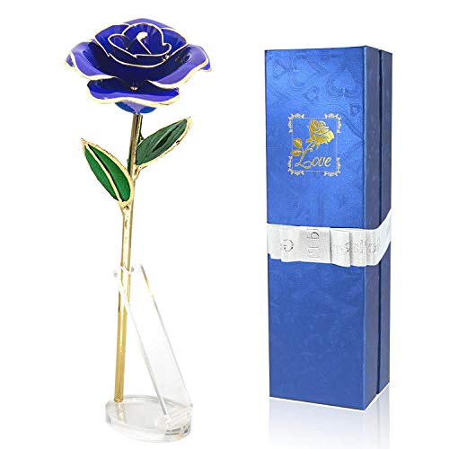 Mothers Day 24K Gold Rose Gifts for Mom,Present for Wife Mother,Anniversary Mothers Day Birthday Valentine's Day