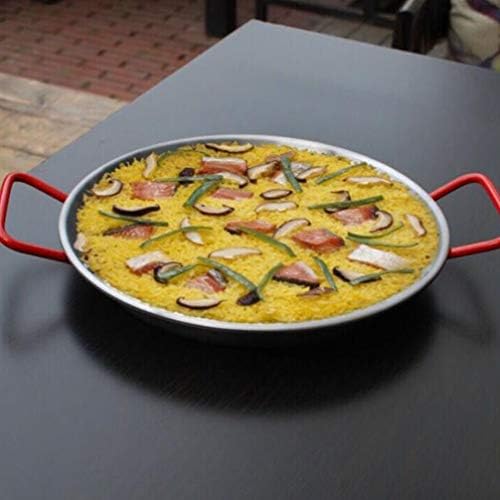 DOITOOL Cast Iron Cast Iron Cast Iron Stainless Steel Gratins Carbon Steel Paella Pan Restaurant Grade Paella Cooking Pan 20cm Double Handle Pan Crepe Pan Steamer Pan Steamer Pan