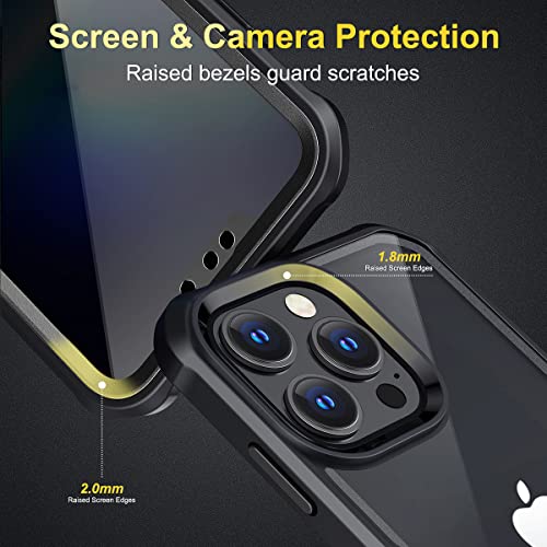 OMGZONE Privacy Case for iPhone 15 Pro Max 360 Degree Cover,Screen Protector built-in Privacy Tempered Glass and Camera Lens Protector,Full Body Shockproof Bumper Case for iPhone 15 Pro Max,Blue - Image 4