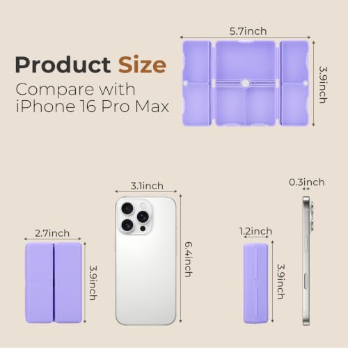 Image of FYY Travel Pill Organizer, Small Pill Box Medicine Case-2pcs Purple