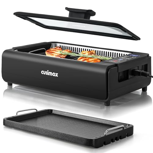 Indoor Electric Korean BBQ Grill with Removable Plate