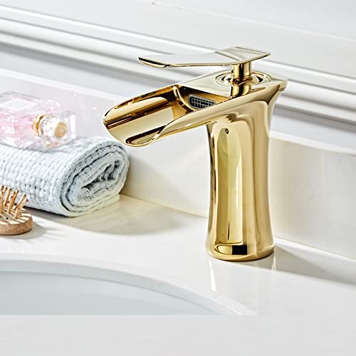 Robinet de lavabo en cuivre bas pour solution vasque sans éclaboussure - 5