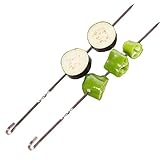 LII Barbecue Skewers 35/50/100/200/500 PCS 304 Stainless Steel 9-Shaped Hanging Hook Reusable BBQ Cooking Tools for Grilling 13.77',S