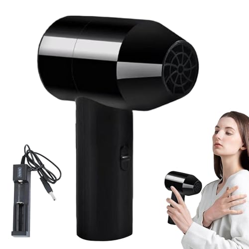Secador Pelo Inalambrico Para Pintar, Secador Pelo Pequeño Potente Portátil, USB Recargable, Secador De Pelo Sin Cable Con Bateria Para Exámenes De Arte De Estudiantes Y Actividades De Pintura