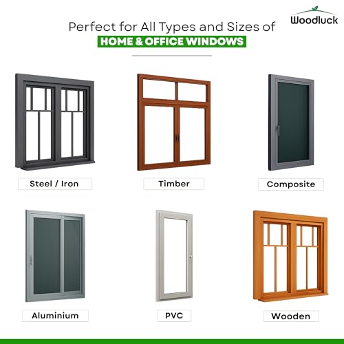Image of Woodluck Customized Mosquito Net for Window 95x175 cm White Insects Net