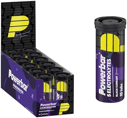 Powerbar - 5 Electrolytes - Schwarze Johannisbeere - Brausetabletten mit 5 Elektrolyten - 10 Stück (12er Pack)