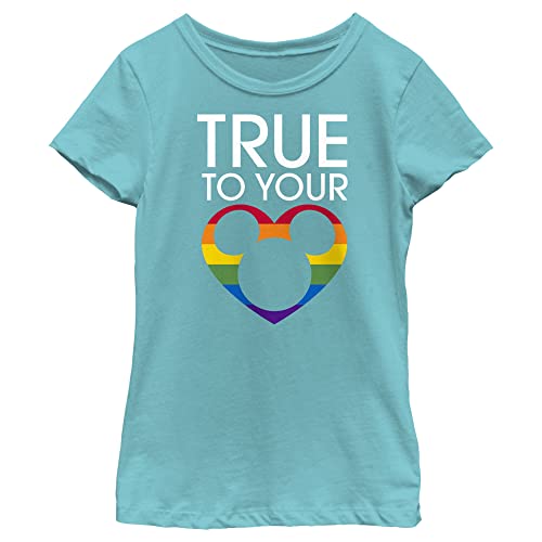 Disney Characters True to Pride Girl's Solid Crew Tee