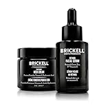 Brickell Men's Tightening Neck Routine For Men, Natural and Organic, Neck Cream For Tightening and Firming & Retinol Skin Care Serum Treatment, Men's Skincare Gift Set