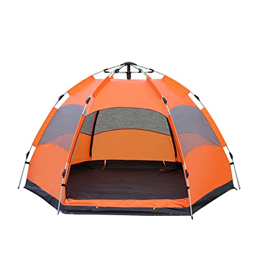 Carpa automática pop up para camping, 8 personas, naranja miniatura 6