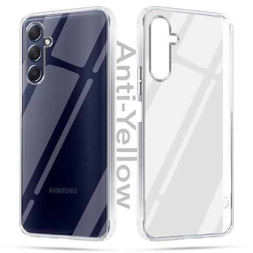 Image of Jkobi Lifetime Anti-Yellow Clear Back Cover Case for Samsung Galaxy M54 5G (Sleek Hard Crystal | Shockproof and Camera Protection)