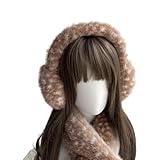 暖かいトナカイテーマ クリスマス ヘアバンド スカーフ イヤーマフ レッグスリーブ 冬用ギア 家族の集まり アクティビティ ドレスアップ クリスマス トナカイ ぬいぐるみ ヘッドバンド スカーフ