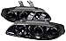 Spyder 5010865 Honda Civic 92-95 2/3DR 1PC Projector Headlights - LED Halo - Amber Reflector - Smoke - High H1 (Included) - Low H1 (Included)