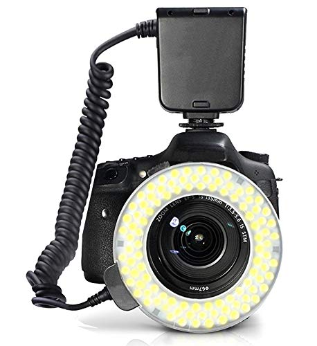 Dual Macro Led Ring Light/Flash Compatible With Canon Eos Rebel T6 (Applicable On All Canon Lenses) #TOP1