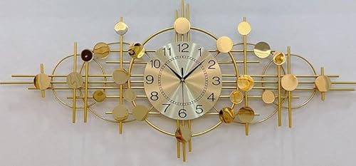 TBDdsd Wall clocks, Giant Murale 100cm, Pendulum Metal Motor Wall Numeric Clock For the Creative Salon Silent Decoration Interieur(110 * 53cm)
