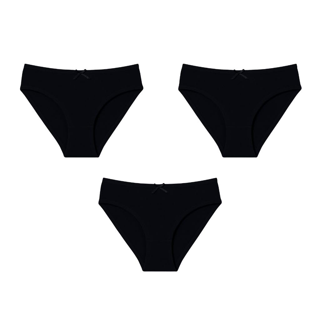 adira | Teen Bikini Panties | BrZee Bikini for Girls | Lightweight Cotton-Elastane Fabric | Super Stretchy for Comfort | No Visible Panty Lines | Pack of 3-picture-39