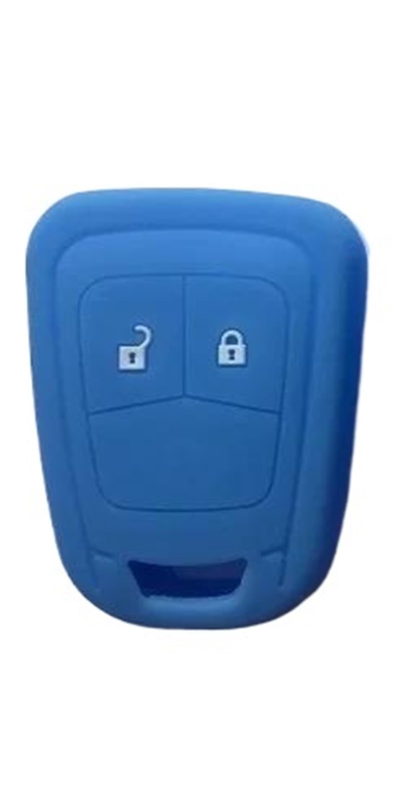Étui clé Chevrolet 2 boutons bleu silicone contre les rayures - 4