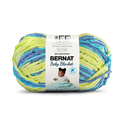 Image of Bernat BABY BLANKET BB Handsome Guy Yarn - 1 Pack of 10.5oz /300g - Polyester - #6 Super Bulky - 220 Yards - Knitting /Crochet