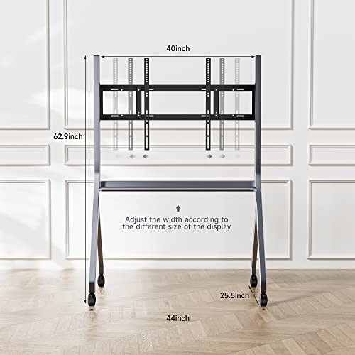 Image of Smart Board Stand for 55 inch- 86'' Smart Whiteboard, Electronic Whiteboard, Four Lockable Wheels for Smart Board for Classroom