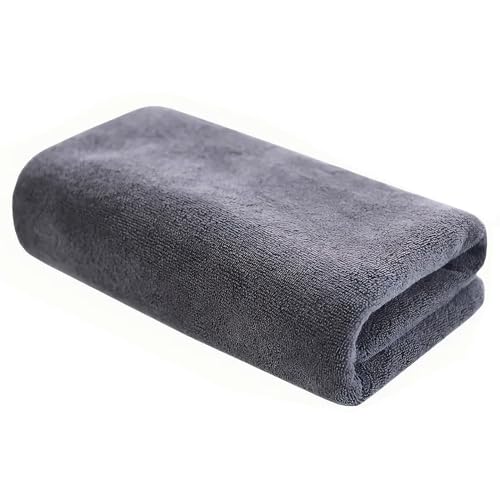 Enjoyhouse Microfiber Towel 70x140 cm Bath Towel Microfiber Soft Durable and Light Weight (New Grey)
