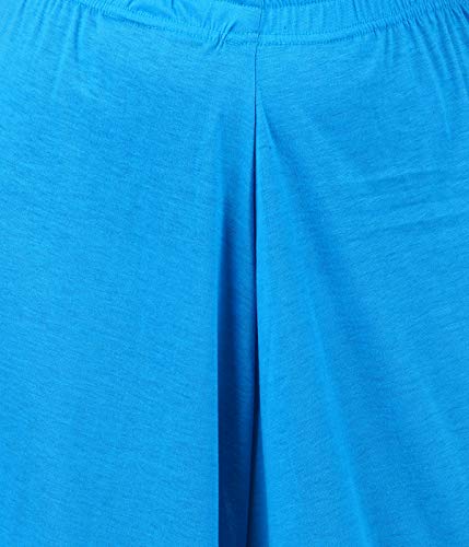Image of Buy That Trendz M to 4XL Cotton Viscose Loose Fit Flared Wide Leg Palazzo Pants for Women Black Royal Blue Combo Pack of 2