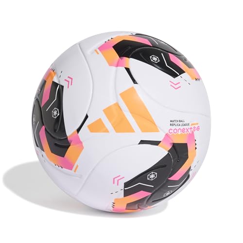 adidas Unisex-Adult Conext26 League Ball White/Black/Silver Metallic 4