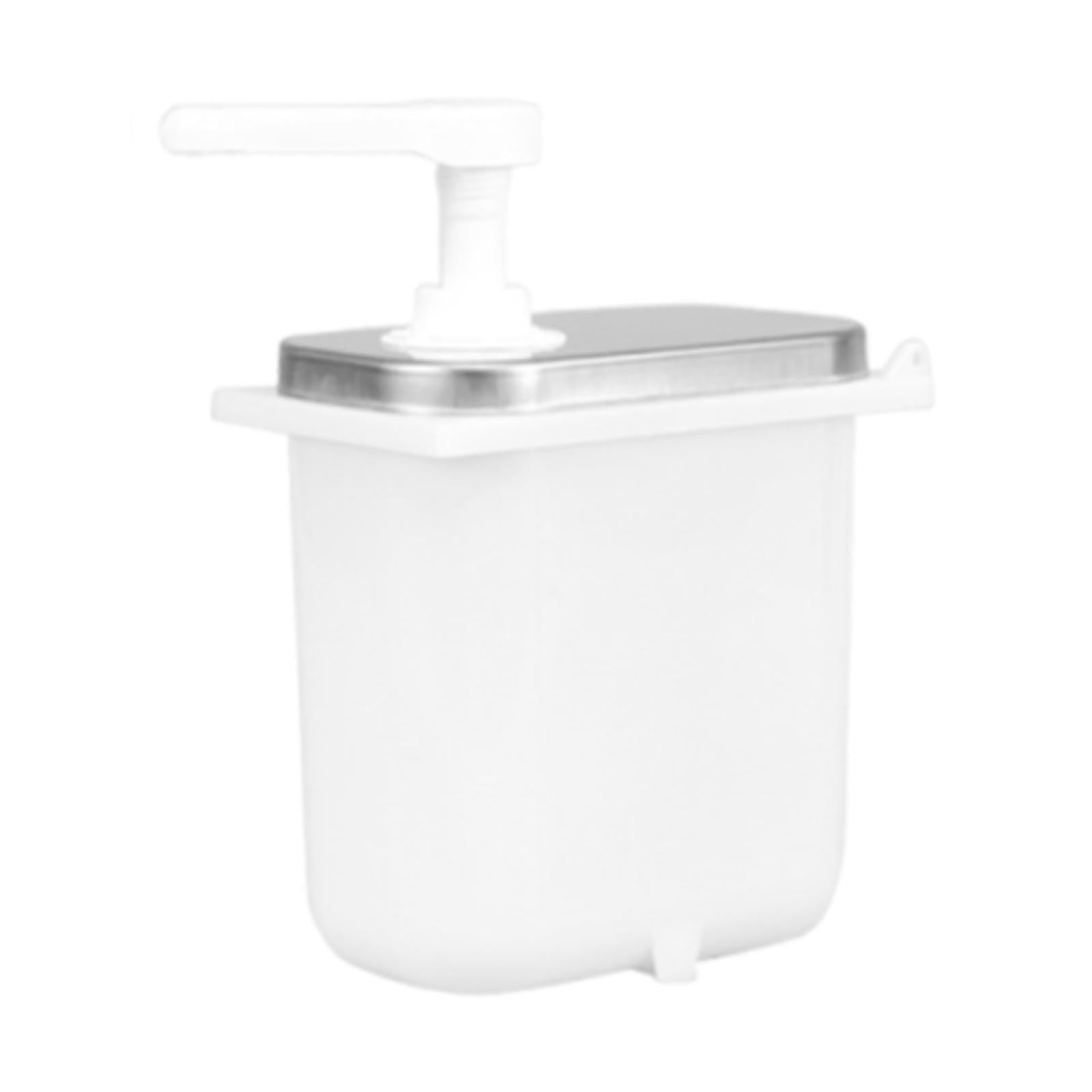 UJEAVETTE Sauce Pump Dispenser 2000 ml Seasoning Condiment Condiment Pump for Home Bar 2L White-picture-46