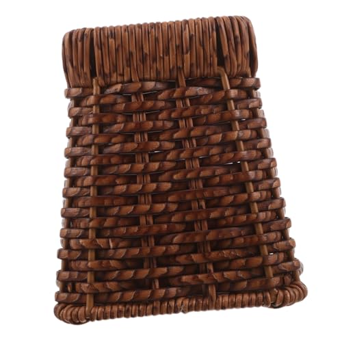 PRETYZOOM イミテーション ラタン 収納 バスケット 銀食器 バスケット キッチン スプーン ホルダー キッチン カトラリー 水切り 調理器具 ホル