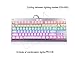 immagine 1TKL Tastiera meccanica da gioco, Outemu Brown Interruttore Rainbow Led Retroilluminato, E-Element Z-77 Pannello in alluminio 87 Tasti Compact US-Layout Tastiera per PC Gamer Typist