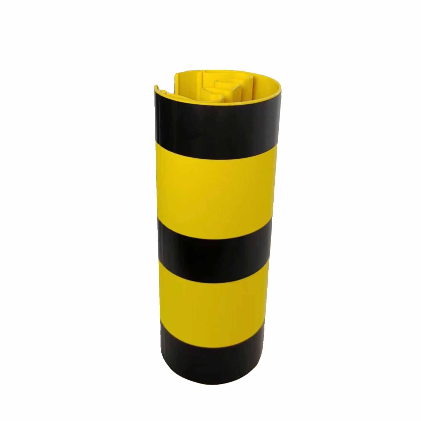Pallet Rack Post Protectors, Yellow + Black Depot Shelves Forklift Crash Pads, PVC Garage Wall Bumper, Column Protective Pad for Garages, Factories, Basements(H:90CM)