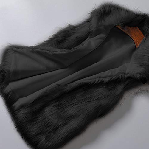 Womens Faux Fur Coat Casual Loose Sleeveless Vest Fuzzy Fleece Lapel Collar Jackets Winter Windproof Outerwear4