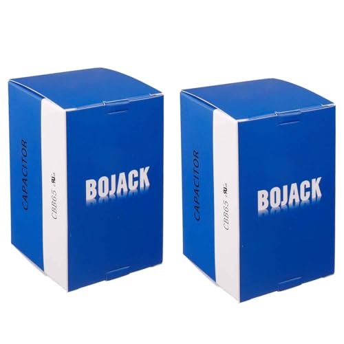 BOJACK 2 Pcs 45+5uF 45/5 MFD ±6% 370V/440V CBB65 Dual Run Circular Start Capacitor for AC Motor Run or Fan Start or Condenser Straight - Image 5