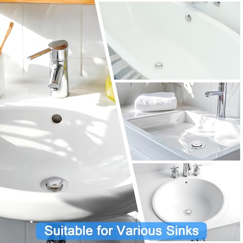 Tapón de desagüe para lavabo de baño DOITOOL acero inoxidable miniatura 3