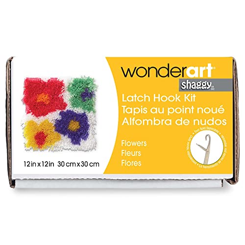 Image of Wonderart Latch Hook Yarn, Shaggy Flowers