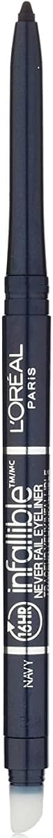 Makeup Infallible Never Fail Original Mechanical Pencil Eyeliner with Built in Sharpener, Navy, 0.008 oz.