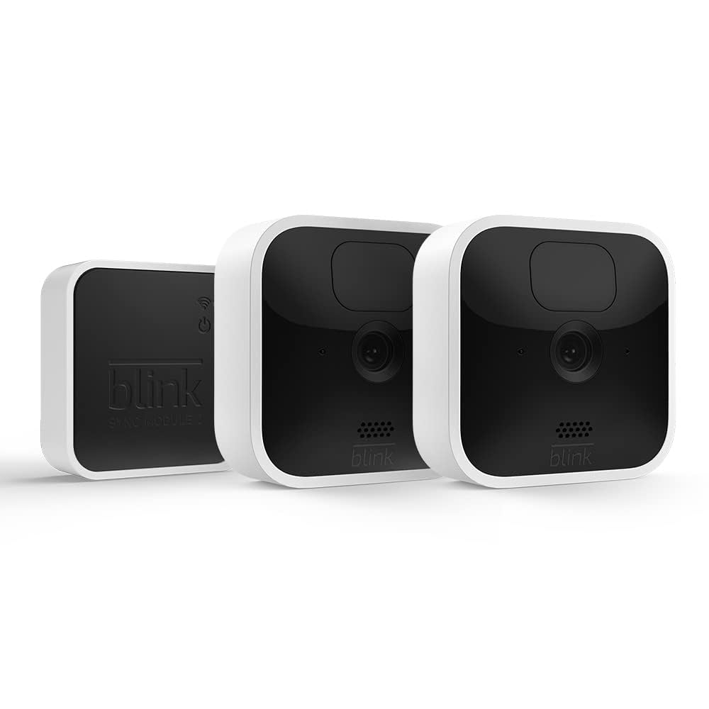 Blink Certified Refurbished Blink Indoor | Wireless, HD security camera with two-year battery life, motion detection, two-way audio, Alexa enabled | 2-Camera System