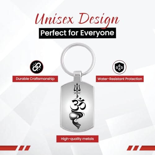 Image of Stylish Metal Keychains with Permanent Glossy Print - Inspirational Quotes & Spiritual Designs - Perfect Key chains for loved ones, Personal Use, Gifts & Return Gifts