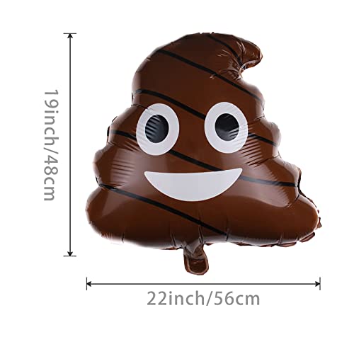 Party Foil Balloons Poop Balloons For Halloween Party Boys Toy Joke Theme Party 6Pack #TOP1